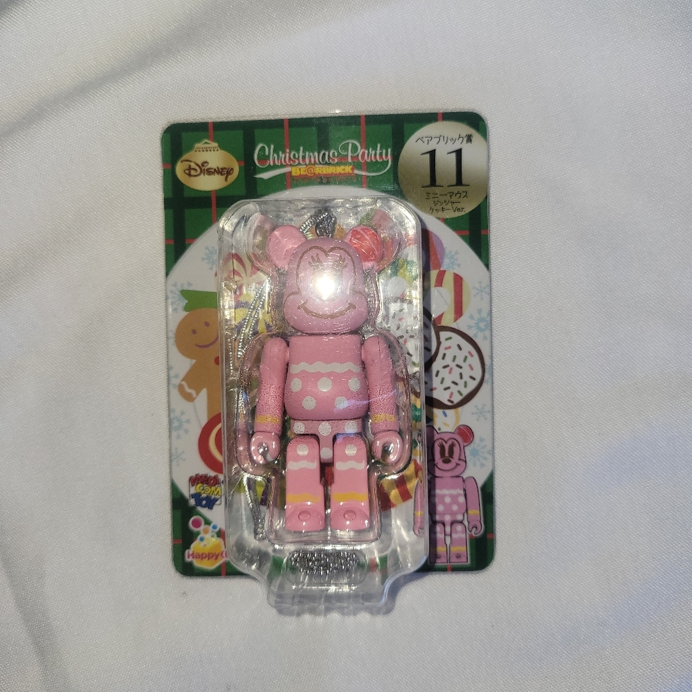 Bearbrick B@erbrick Disney Minne Mouse Gingerbread Ornament Authentic